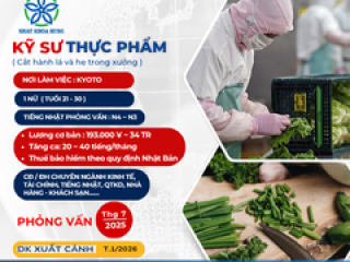KỸ SƯ THỰC PHẨM CẮT HÀNH LÁ VÀ HẸ TRONG XƯỞNG DÀNH CHO NỮ