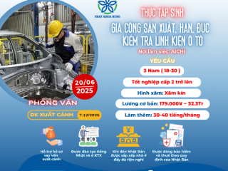 CẦN TUYỂN 3 NAM GIA CÔNG SẢN XUẤT, HÀN, ĐÚC, KIỂM TRA LINH KIỆN Ô TÔ  