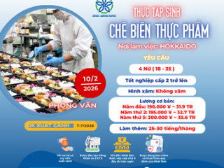 | HOKKAIDO | CHẾ BIẾN THỰC PHẨM DÀNH CHO NỮ LÀM VIỆC TẠI NHẬT BẢN